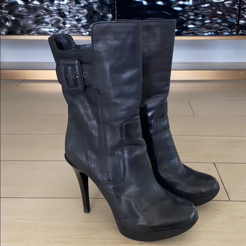 Leather boots